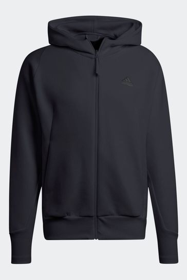 adidas Black Sportswear Z.N.E. Premium Full-Zip Hooded Track Top
