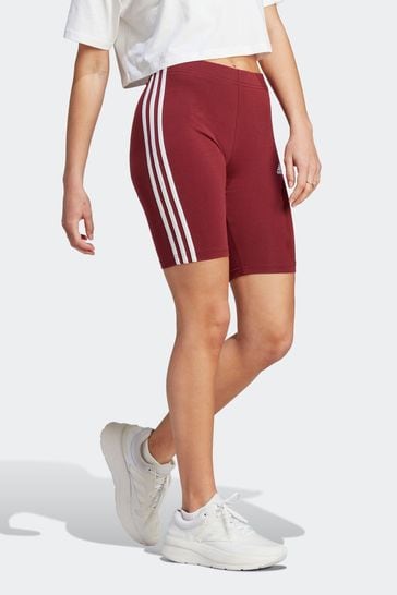 3 stripe shorts red hotsell