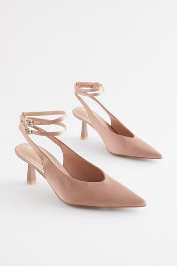 Nude shop jewel heels