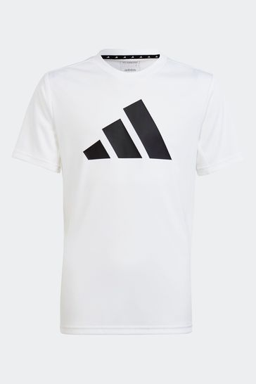 adidas White Sportswear Train Essentials Aeroready Logo Regular-Fit T-Shirt