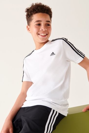 White Essentials Regular-Fit Next Train adidas USA from T-Shirt 3-Stripes Aeroready Sportswear Buy