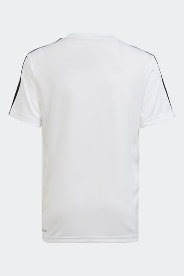 Buy Essentials Aeroready Stripe 3 Next Train T-shirt from White adidas USA