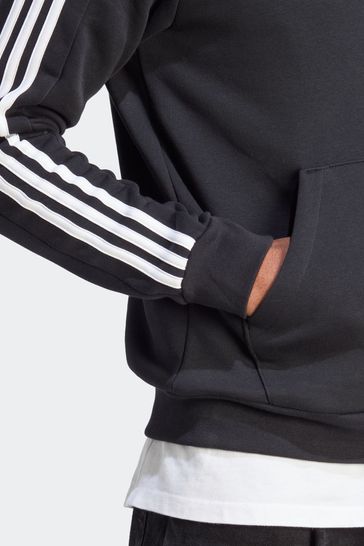 Buy adidas Black Sportswear Essentials Fleece 3-Stripes 1/4-Zip Sweatshirt  from Next USA