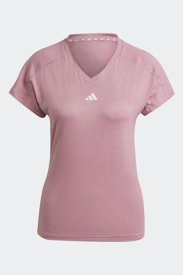 Adidas v neck t shirt womens store