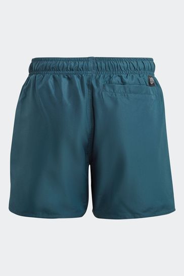 Adidas green store swim shorts