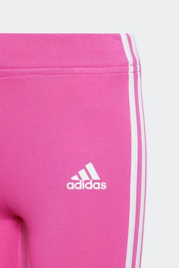 Buy adidas Pink Kids Sportswear Tiberio 3 Stripes Colorblock Fleece Leggings Set from Next Bahrain