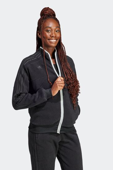 Black tracksuit top hotsell