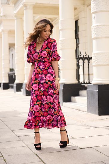 Buy Myleene Klass Pink Floral Tea Dress from Next Austria