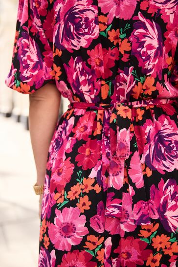 Next pink floral tea dress outlet