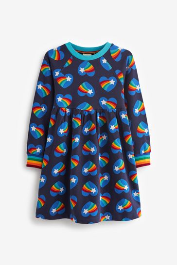Rainbow print dress store