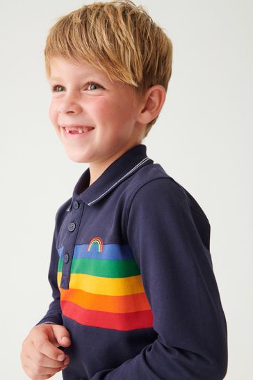 Rainbow polo shirt clearance