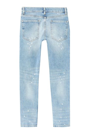 Boys paint splatter jeans store