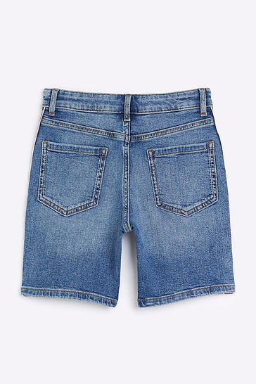 River island white denim shorts shop