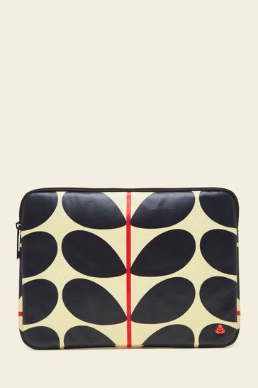 Buy Orla Kiely Solid Stem Navy 13 Inch Laptop Sleeve from Next