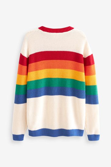Next rainbow stripe jumper deals