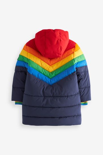 Rainbow padded outlet jacket