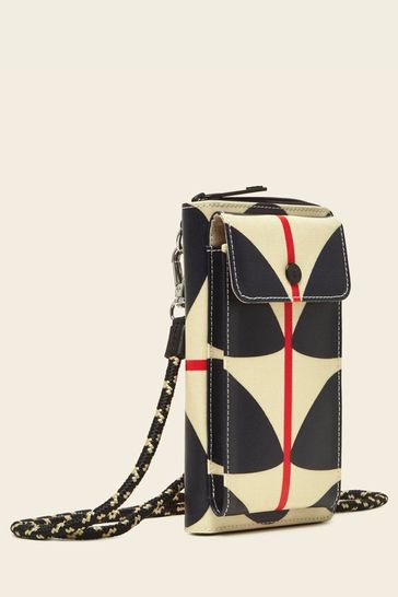 Orla kiely over shop and out phone pouch