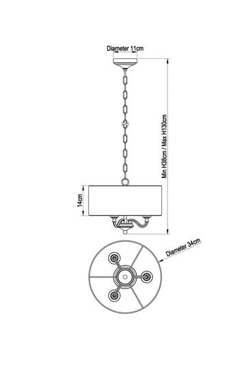Burford 3 light clearance chandelier