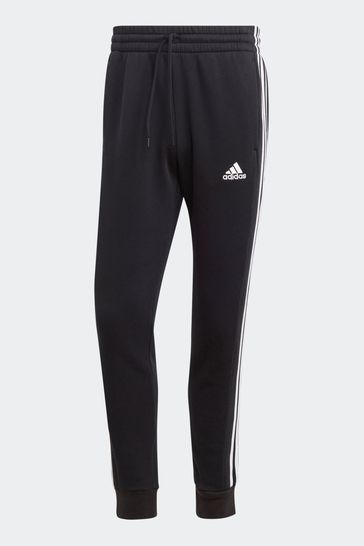 Black stripe adidas pants top