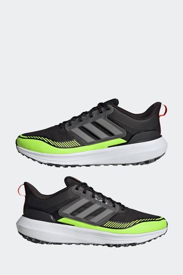 Adidas black cheap and silver trainers