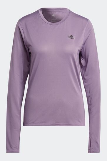 Adidas purple long sleeve clearance