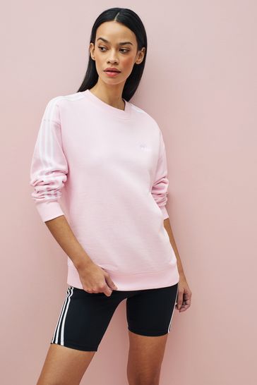 adidas Pink Sportswear Essentials 3-Stripes Sweatshirt