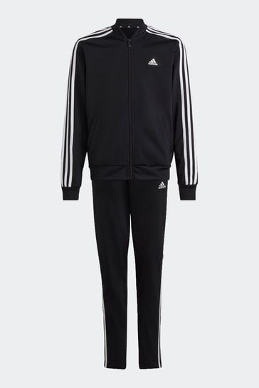 Buy adidas Black Sportswear Essentials 3 Stripes Tracksuit from