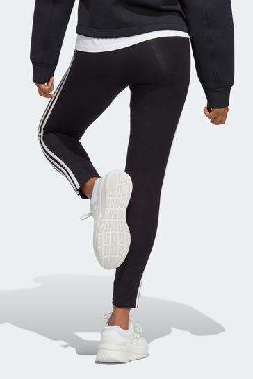 Buy adidas Black Sportswear Essentials 3-Stripes High-Waisted Leggings from  Next Luxembourg