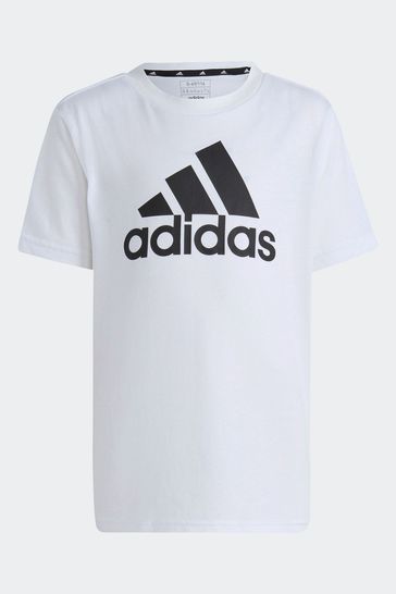 adidas White Kids Sportswear Essentials Logo T Shirt