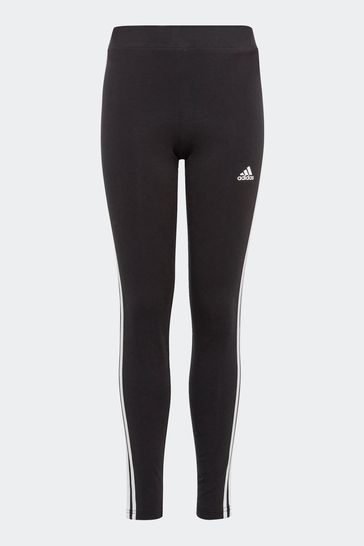 Adidas leggings 3 stripes black on sale