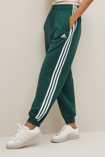 Buy adidas Green Loose-fit Sportswear Essentials 3-Stripes French Terry  Joggers from Next Luxembourg