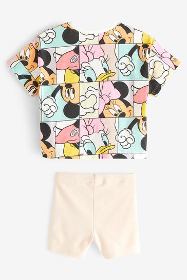 Buy Pink Disney Mickey & Minnie T-Shirt and Cycle Short Set
