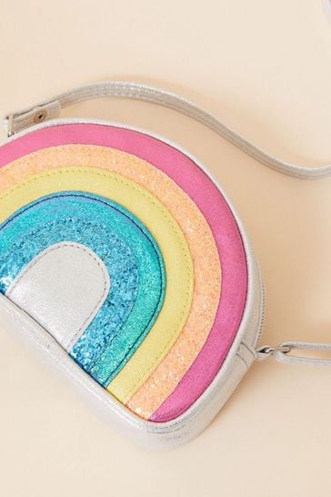 Buy Angels by Accessorize Pink Girls Rainbow Cross Body Bag from