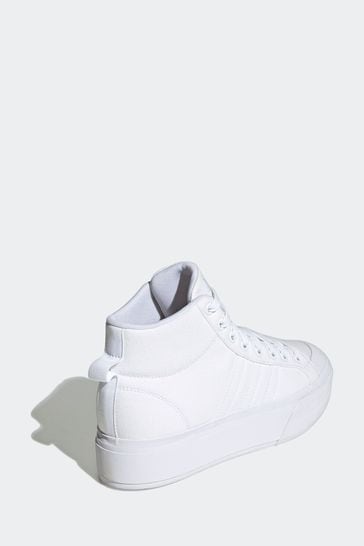 All white adidas high on sale top