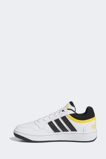 Adidas white and yellow trainers outlet