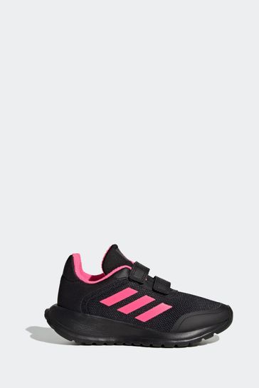 Adidas black cheap and pink sneakers
