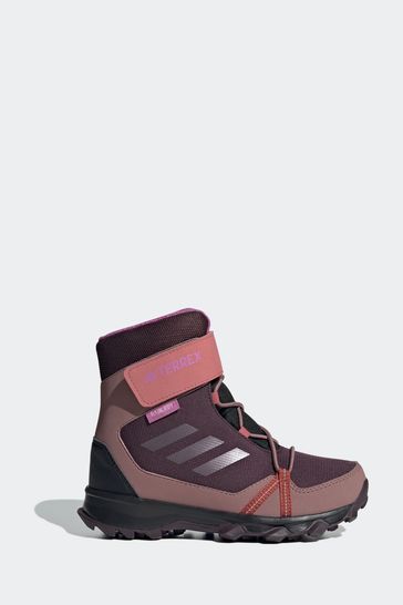adidas Red Terrex Snow Hook-And-Loop Cold.Rdy Winter Boots