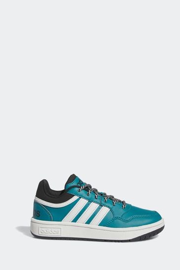 adidas Green Kids Hoops Trainers