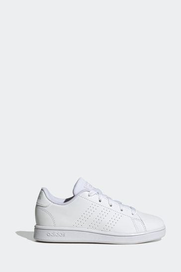 adidas White Sportswear Advantage Lifestyle Court Lace Trainers