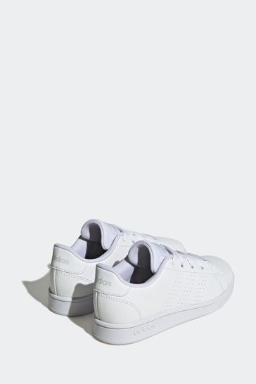 Adidas white best sale lace sneakers