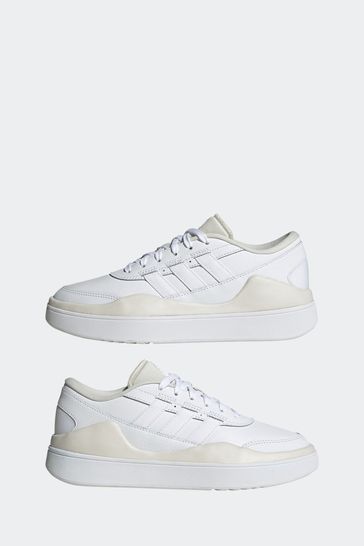 Adidas white 2025 leather ladies trainers