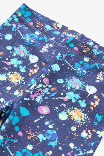 Navy print leggings hotsell