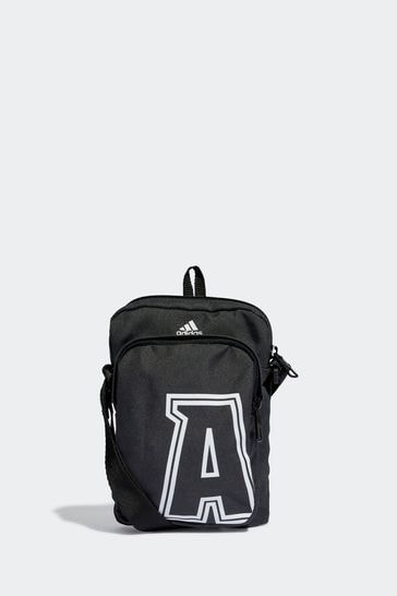 adidas Grey Adult Classic Brand Love Initial Print Organizer Bag