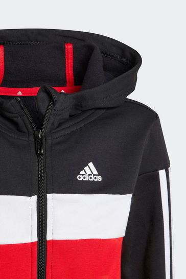 Adidas red with black stripes clearance