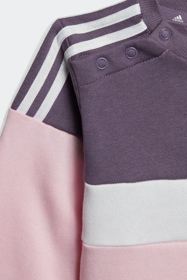 Purple baby adidas tracksuit discount