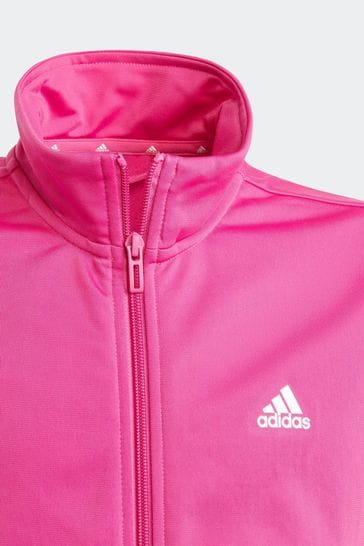 adidas Pink Sportswear Junior Essentials Big Logo Tracksuit
