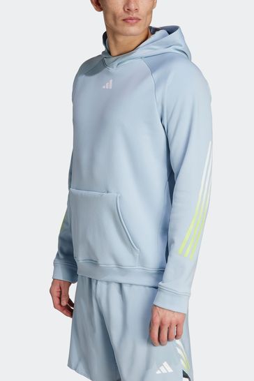 Adidas white and blue hoodie deals