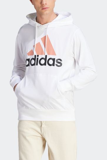 Adidas white pullover hoodie best sale