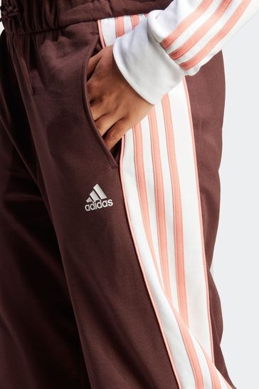Adidas tracksuit top brown