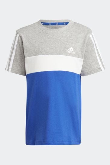 Blue and white adidas t shirt 2025